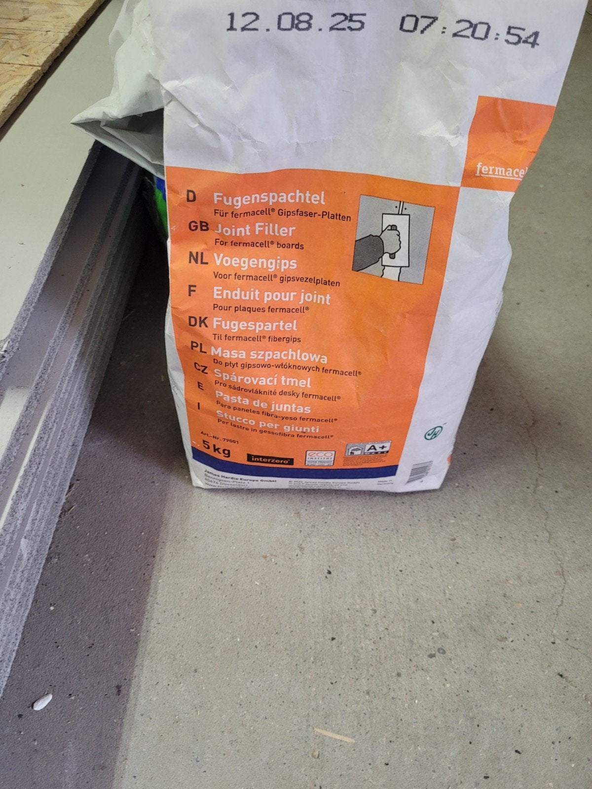 Fermacell Voegengips 5kg voor gipsvezelplaten, Ophalen