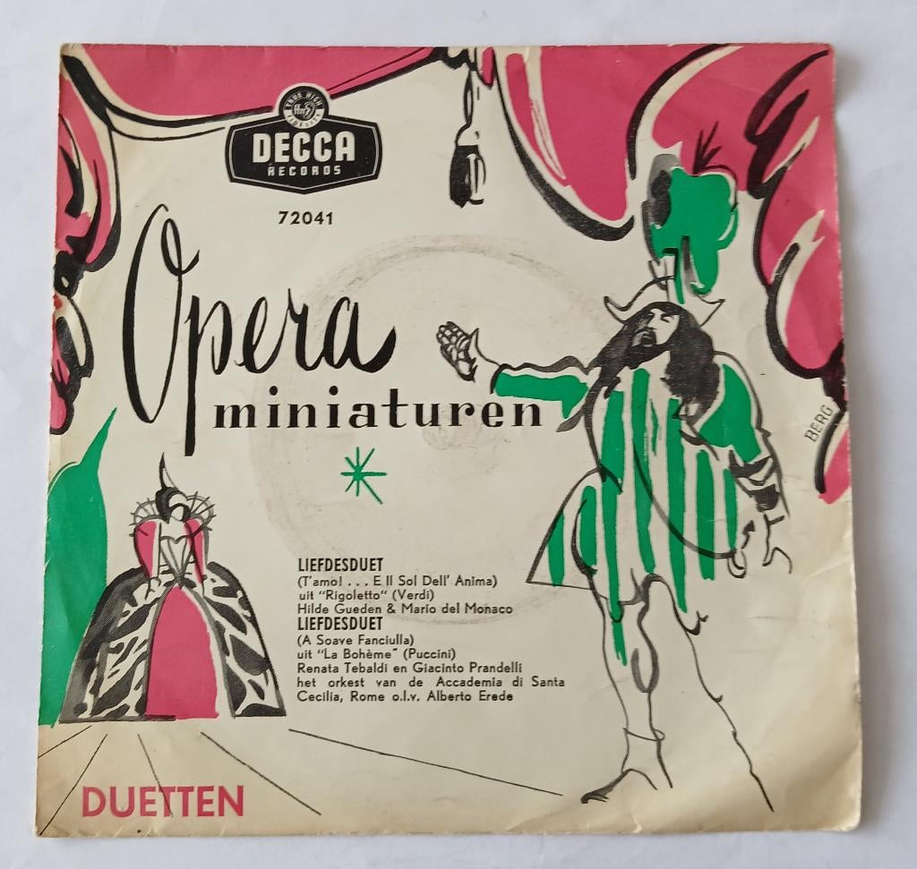 72041 - Opera miniaturen - Duetten, Cd's en Dvd's, Vinyl Singles, Ophalen of Verzenden, Gebruikt, Klassiek, Single