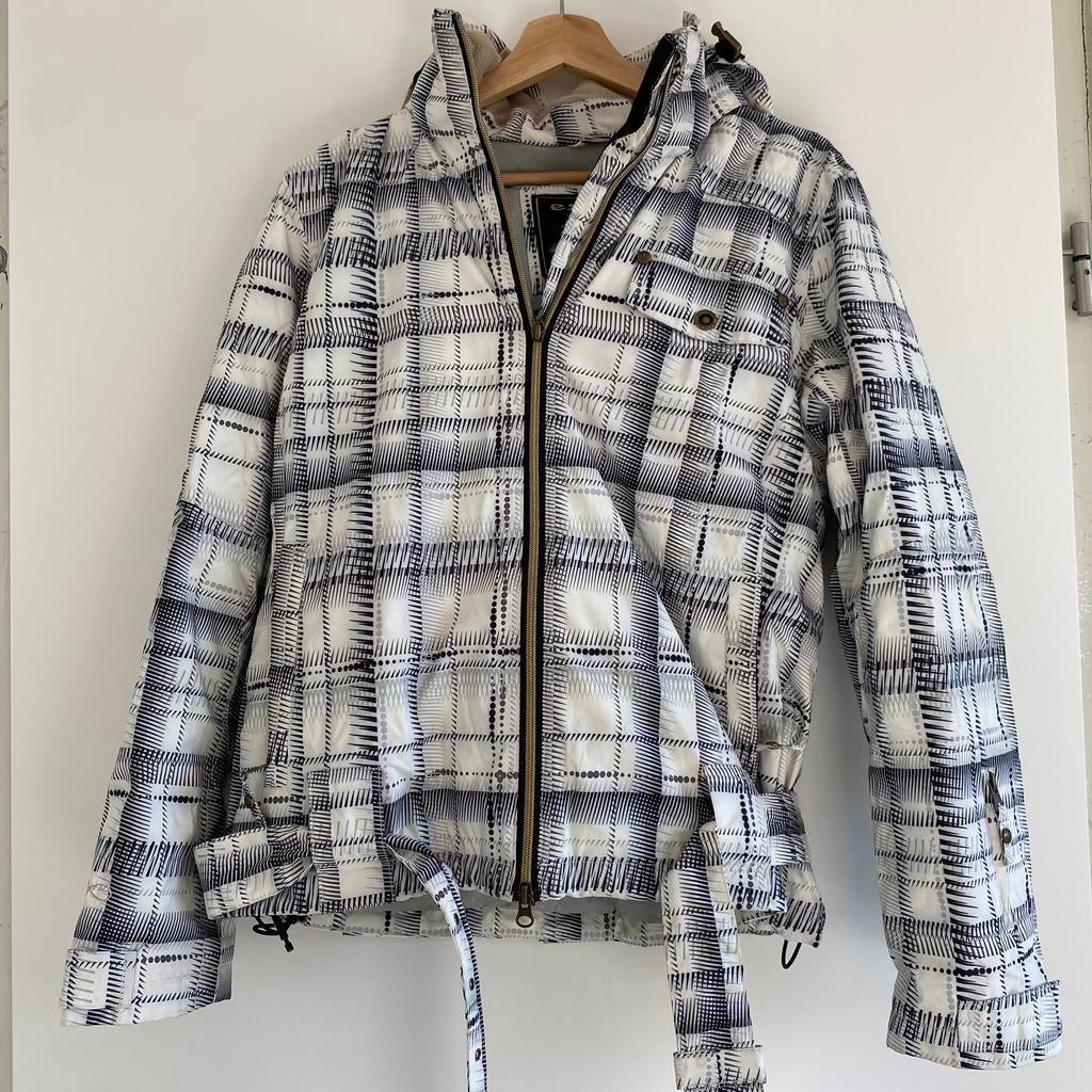 Zwart wit geruite skijas - Exxtasy - maat 40, Kleding | Dames, Wintersportkleding, Ophalen of Verzenden, Zo goed als nieuw, Maat 38/40 (M)