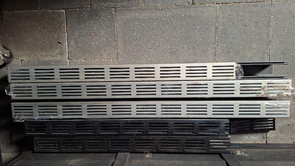 Aco slimline aluminium 2×1 meter+ 82 cm en zwart 2x 75 cm, Afvoer, 2 tot 4 meter, Aluminium, Ophalen of Verzenden