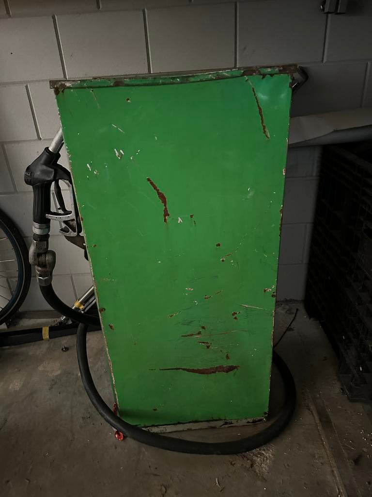 Vintage Tokheim 793MC Benzinepomp - Groen en Mobil pomp, Verzamelen, Ophalen, Gebruikt, Gebruiksvoorwerp, .