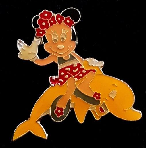 Mini Mouse op dolfijn pin, Verzenden, Nieuw, Figuurtje, Speldje of Pin