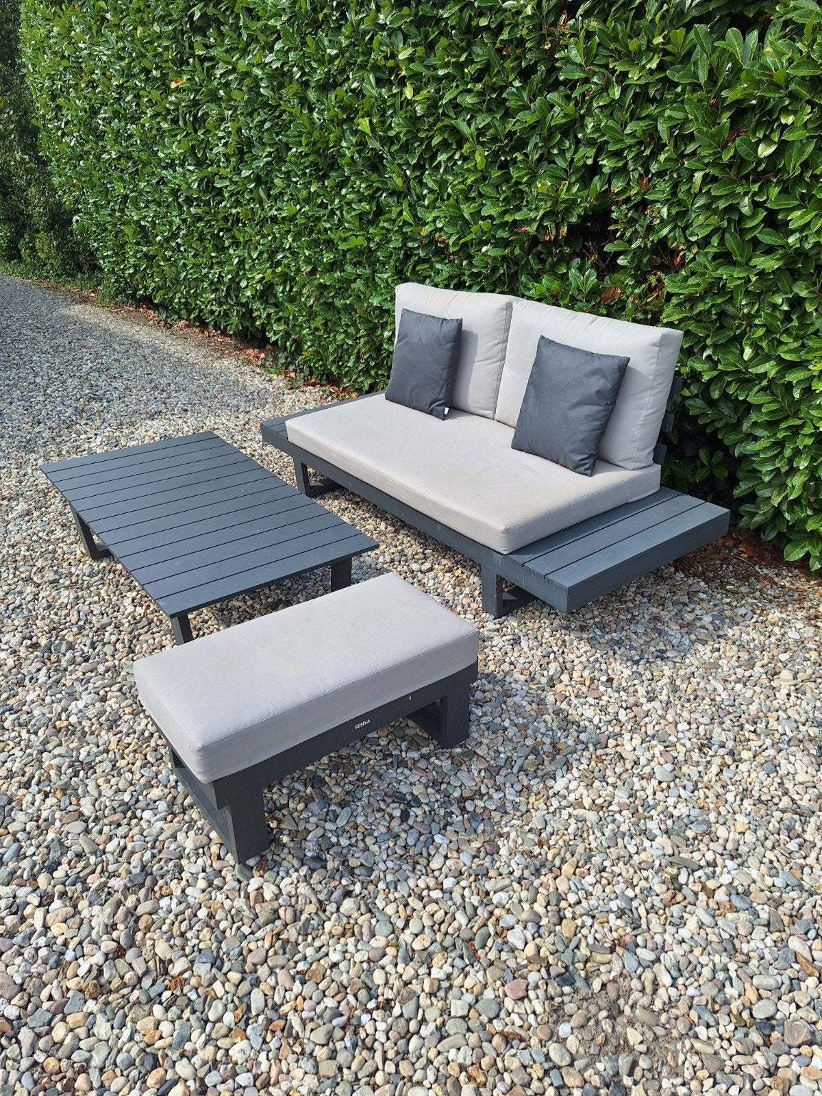 Sensa Loungeset, Ophalen, Aluminium, Bank