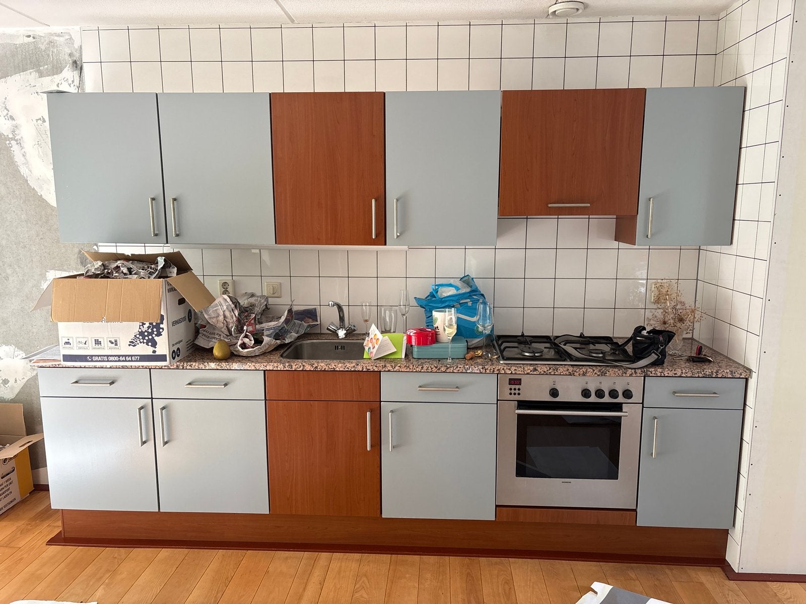 Gratis af te halen: Keuken met Siemens oven, Ophalen, Gebruikt, Overige kleuren, Graniet of Steen