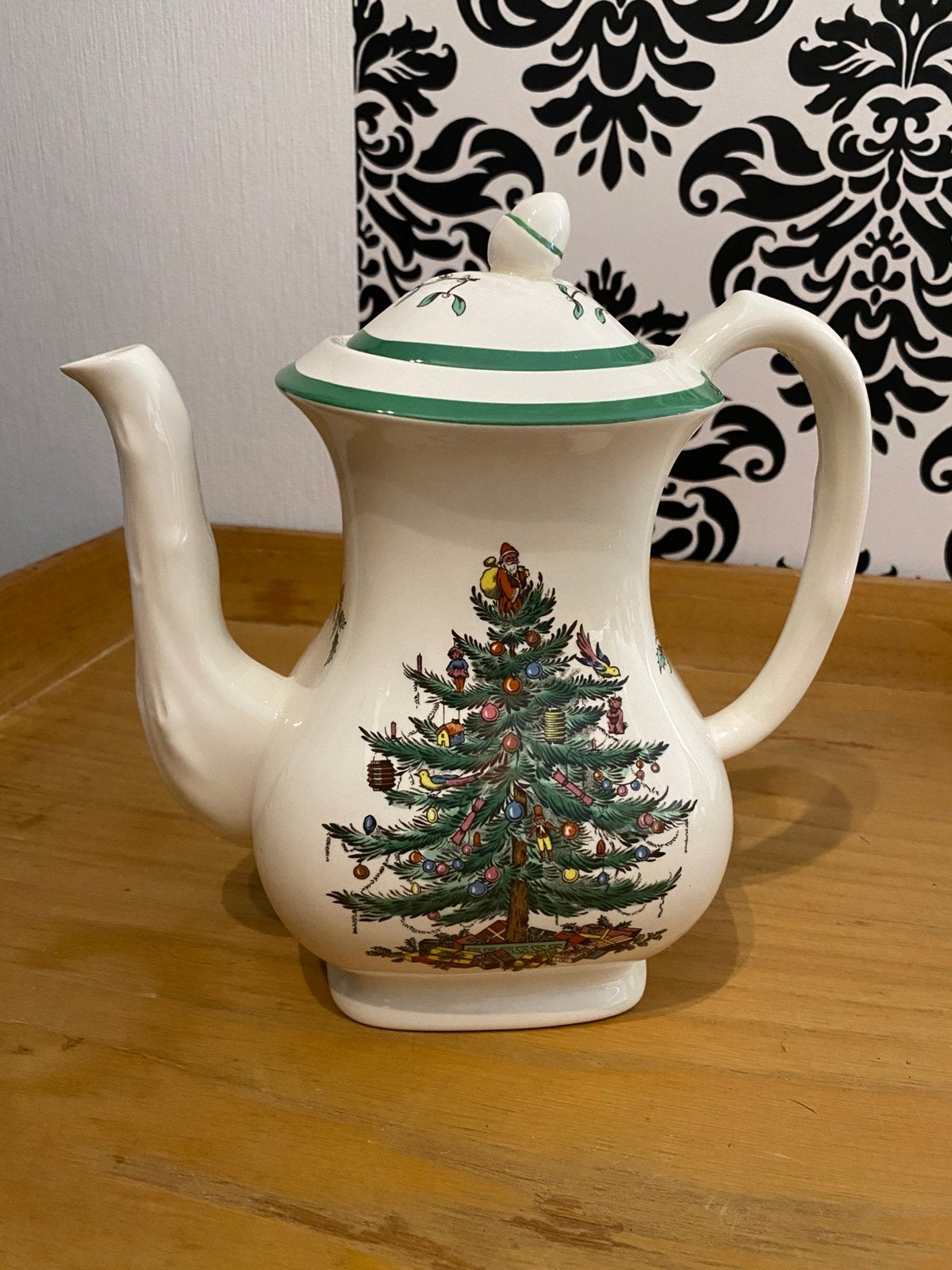 Spode christmas tree koffiepot, Overige typen, Ophalen of Verzenden, Zo goed als nieuw, Overige stijlen