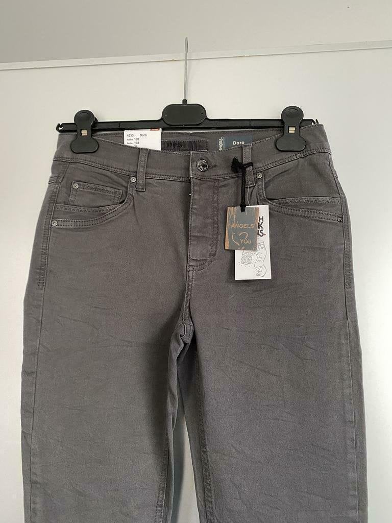 F1245 Nieuw: Angels: spijkerbroek jeans 36=S broek L32 grijs, Nieuw, Ophalen of Verzenden, W28 - W29 (confectie 36), Angels