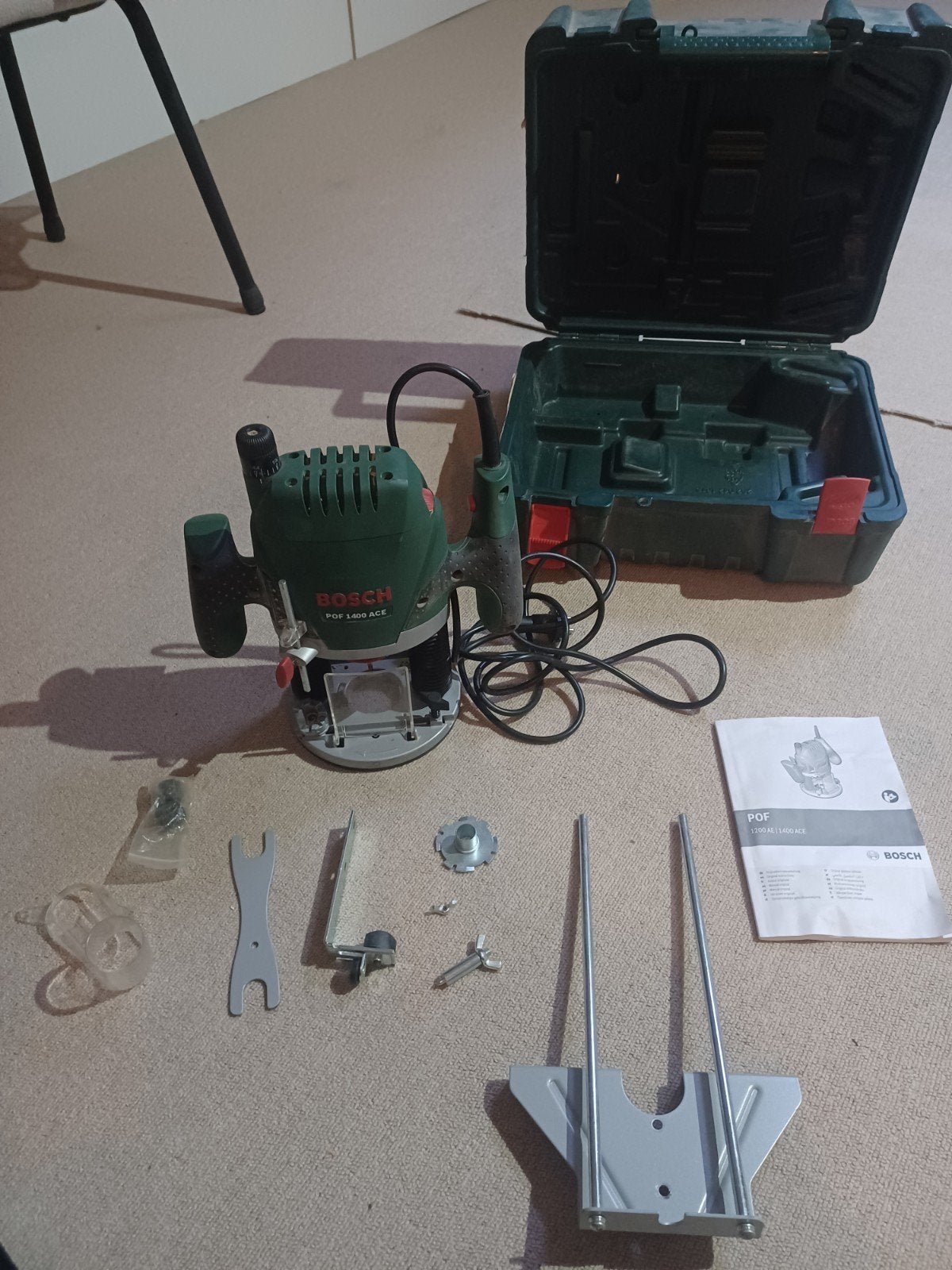 Bosch POF 1400 ACE Bovenfrees, Gebruikt, Ophalen of Verzenden, Bovenfrees, Bosch