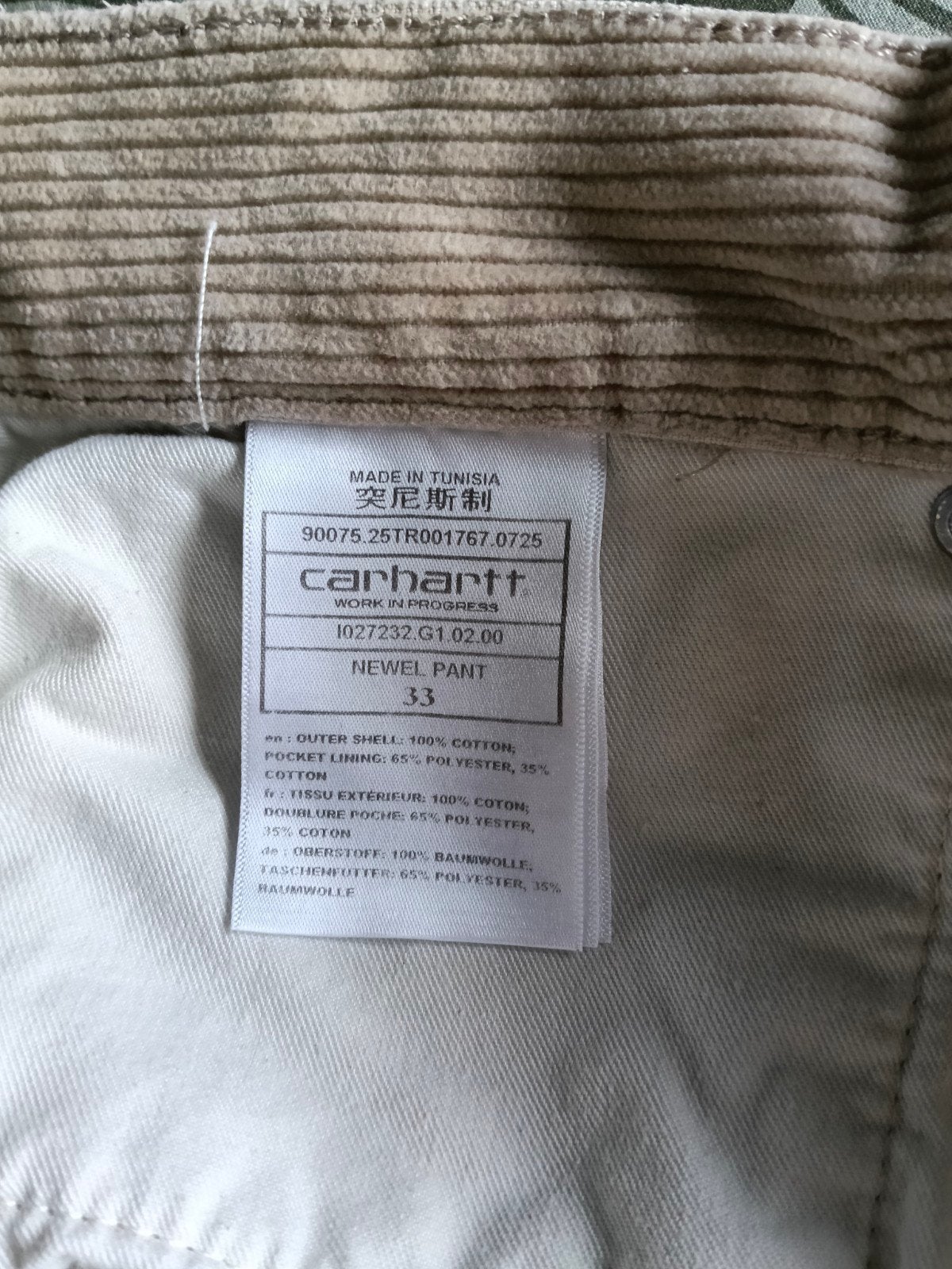 Carhartt Newel Pant - Maat 33, Ophalen of Verzenden, Nieuw, Carhartt