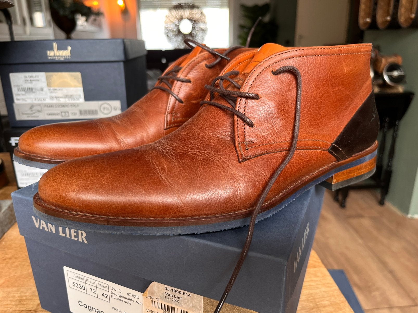 Van Lier schoenen maat 42, Ophalen of Verzenden, Zo goed als nieuw, Bruin