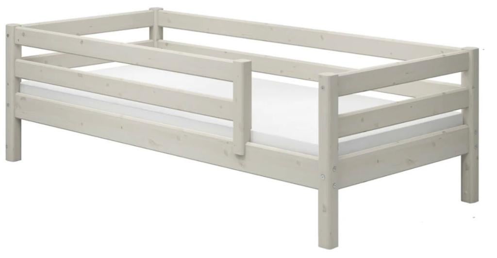 Flexa bed met uitvalbeveiliging whitewash, 85 tot 100 cm, Gebruikt, 180 cm of meer, Ophalen