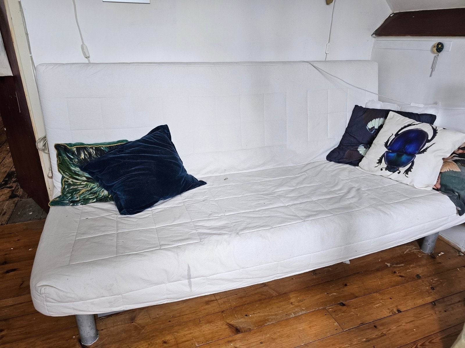 IKEA Slaapbank met grote opbergbak, Ophalen, Gebruikt, Tweepersoons, 140 cm