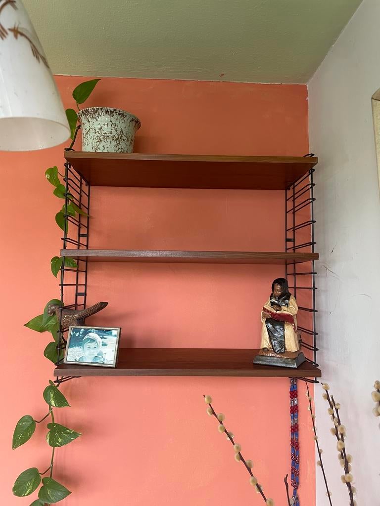Tomado Holland wandrek boekenplank teak retro jaren 70, Huis en Inrichting, Ophalen of Verzenden, Gebruikt
