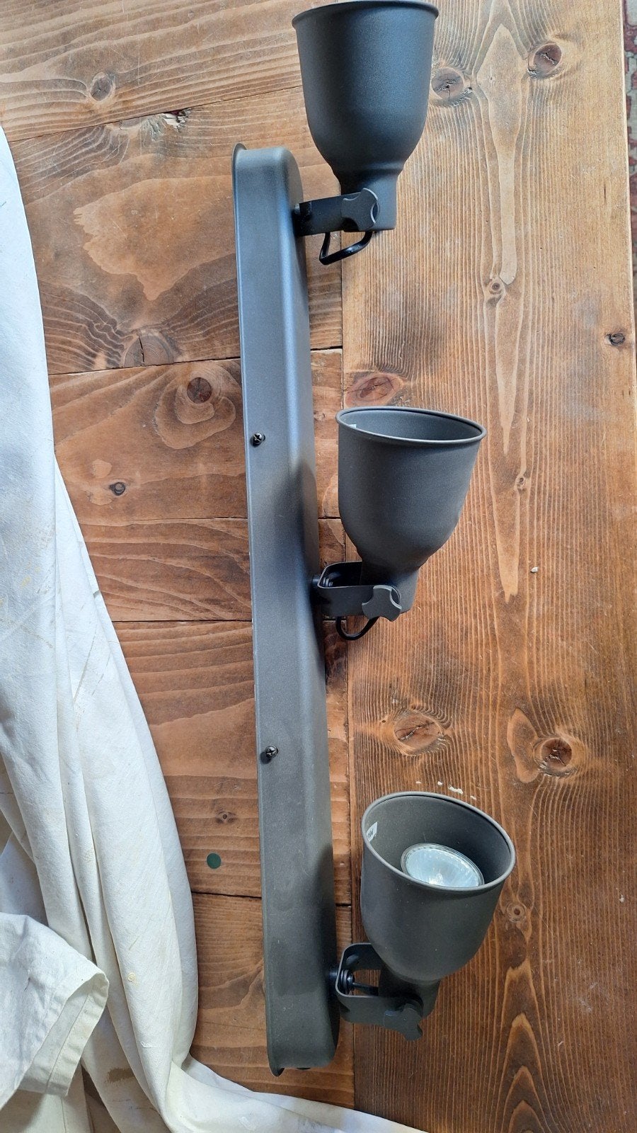 Ikea Hektar lamp met 3 verstelbare spots, Ophalen of Verzenden, Gebruikt