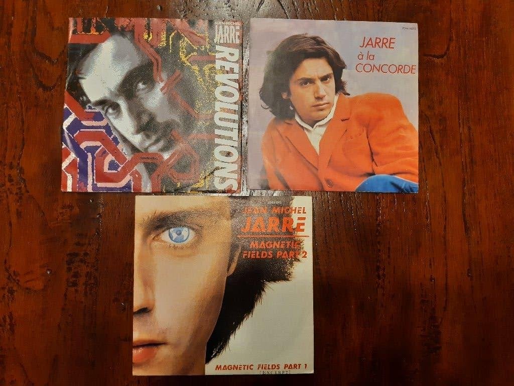 3 x 7` single Jean Michel Jarre, Gebruikt, Overige genres, 7 inch, Ophalen of Verzenden