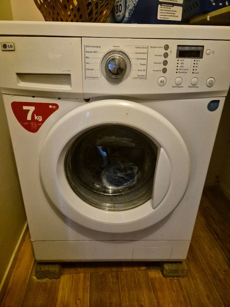 Wasmachine werkt goed!, Ophalen, Gebruikt