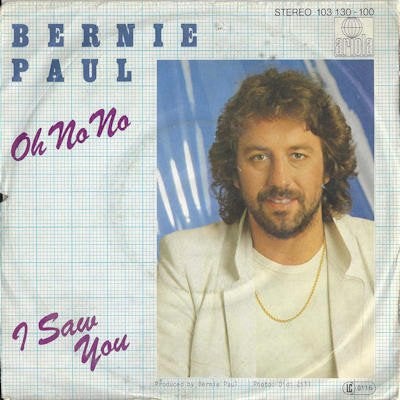 BERNIE PAUL  1981  TOPPER !! P975, Ophalen of Verzenden, Gebruikt, Pop