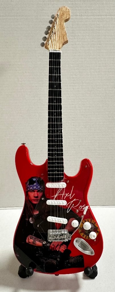 Axl Rose Guns N' Roses miniatuur gitaar 25cm mini guitar