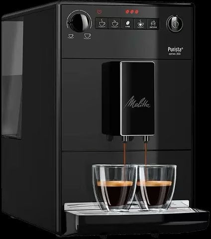 Melitta Purista 300 Pure Black, Ophalen of Verzenden, Zo goed als nieuw, Koffiemachine