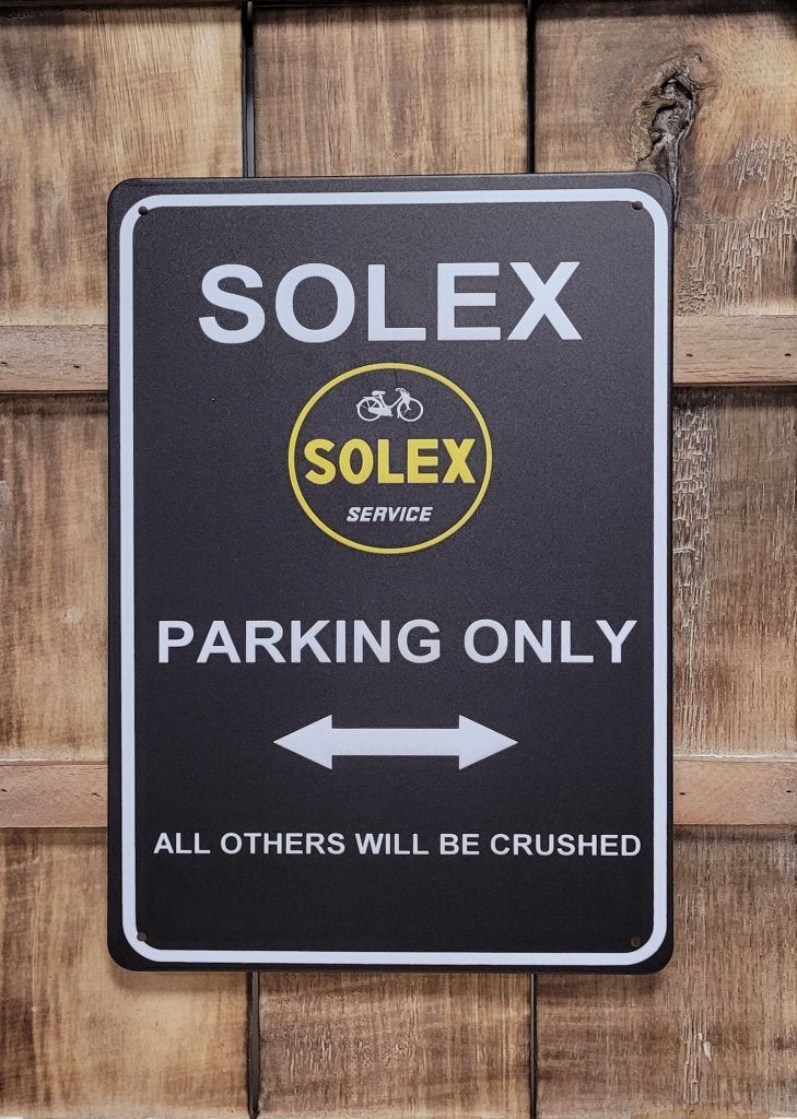 Solex parking only reclamebord van metaal wandbord decoratie, Reclamebord, Info@deconoord.nl, Deco Noord, Nieuw