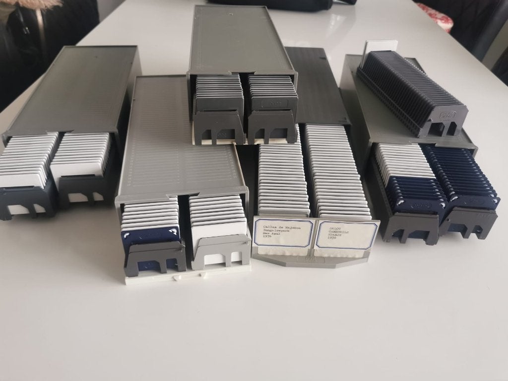 Dia frames+boxen (500 stuks), Ophalen of Verzenden, Gebruikt