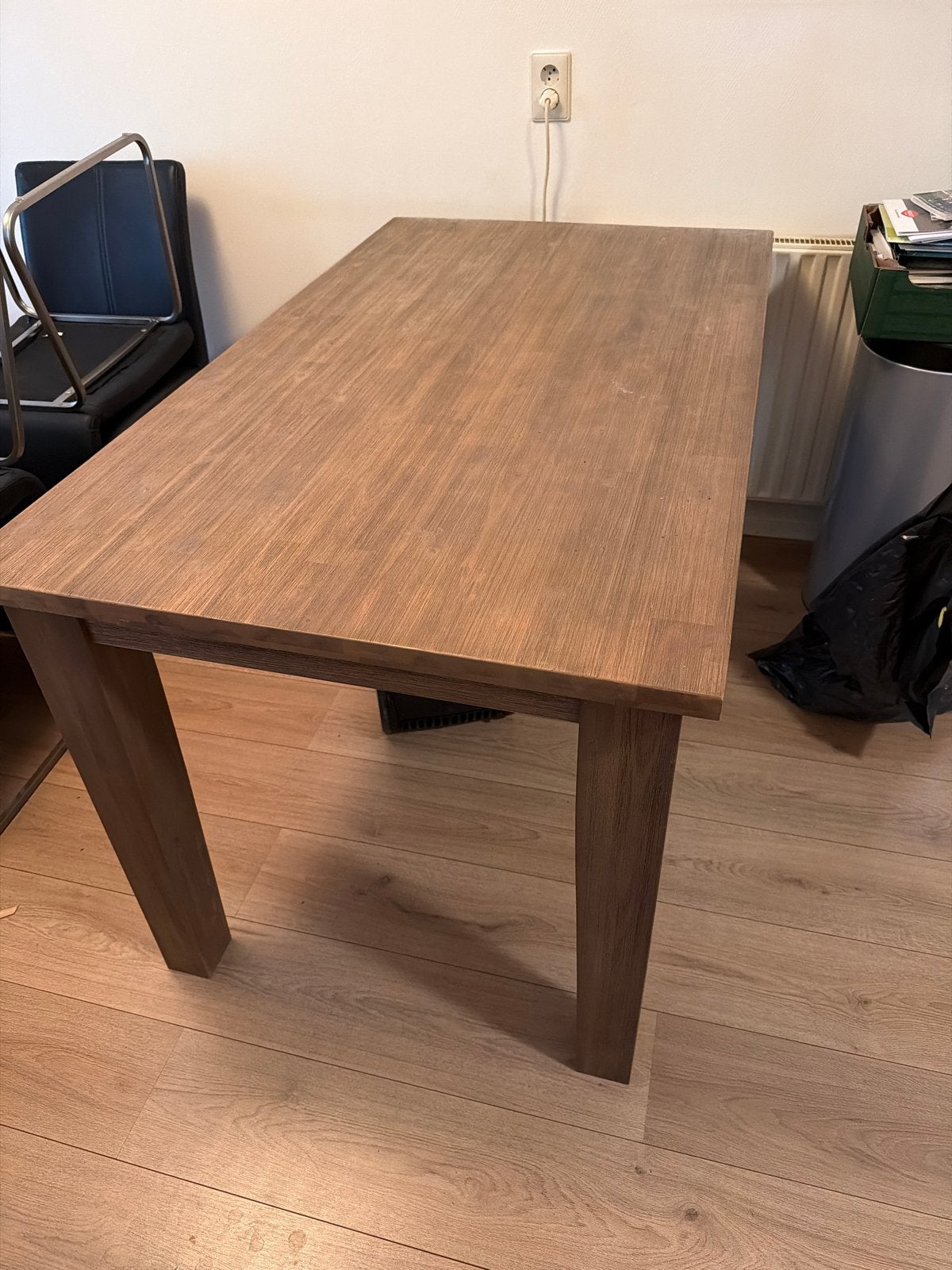 Houten eettafel, Huis en Inrichting, Ophalen, Gebruikt, 100 tot 150 cm, 50 tot 100 cm