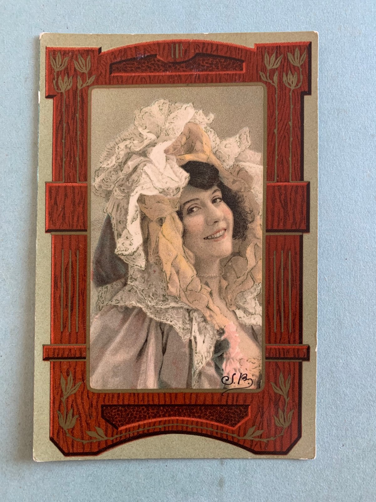 1906 Dame met muts, Ophalen of Verzenden, Voor 1920, Gelopen, Overige thema's
