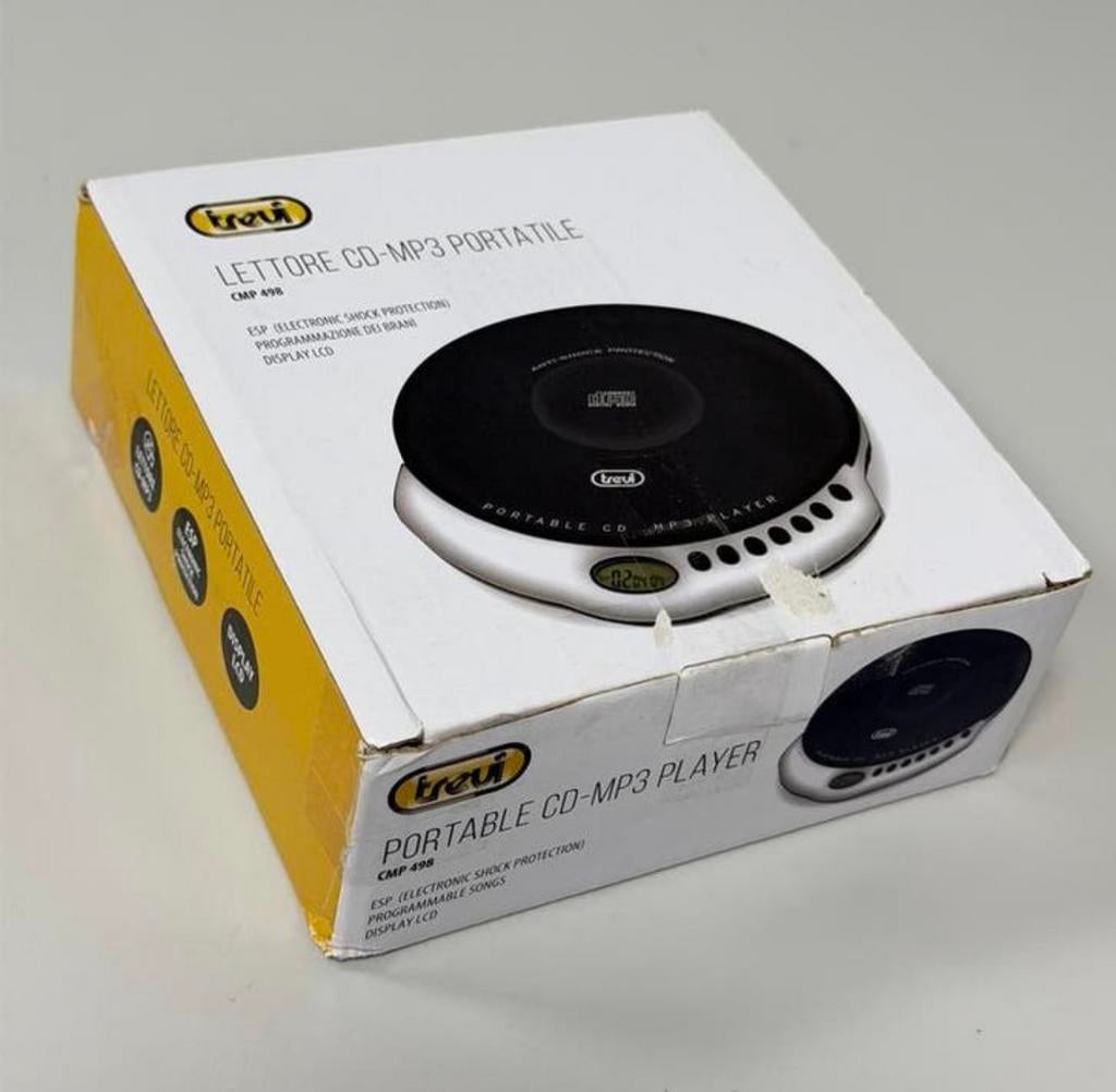 Trevi CMP-498 draagbare draadloze Discman CD-speler MP3 NEW, Ophalen of Verzenden, Discman, H, H