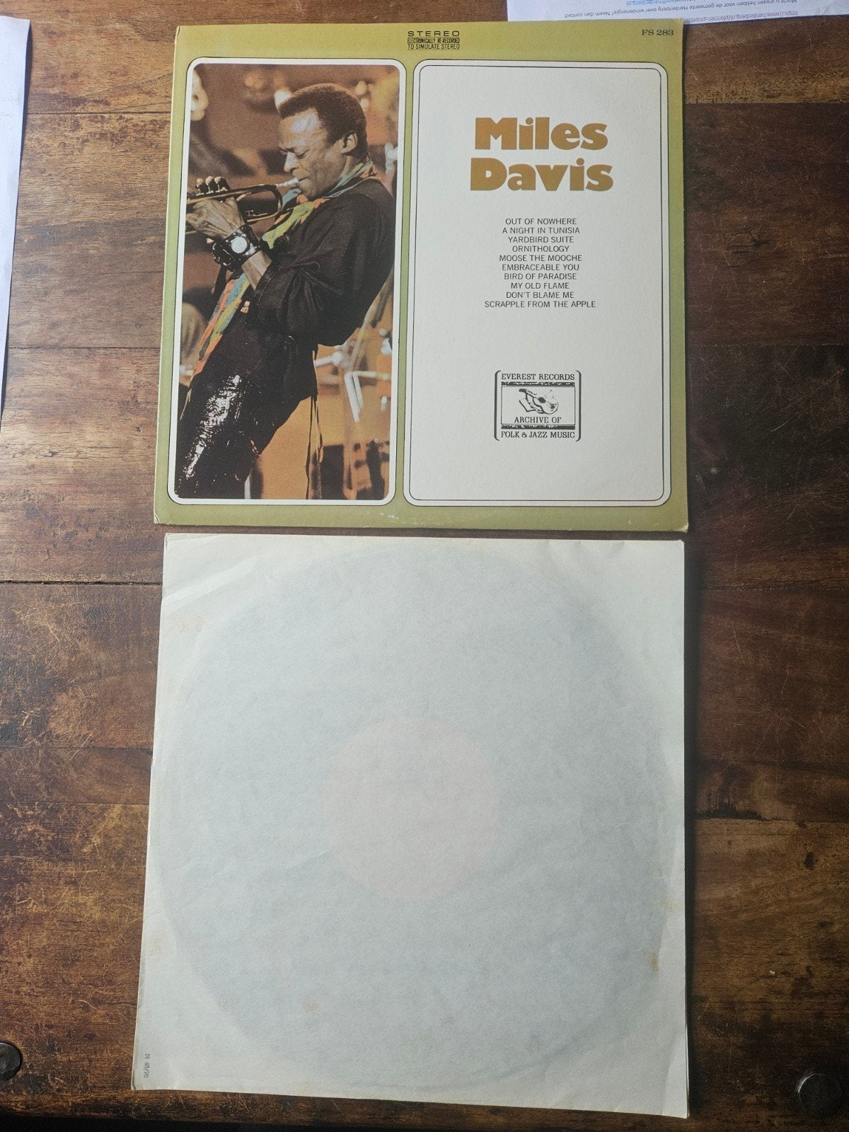 Miles Davis - Archive of Folk & Jazz Music LP, LP, Gebruikt, Ophalen of Verzenden, 12 inch