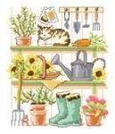 Borduurpakket Tuinschap 70832, Hobby en Vrije tijd, ., Nieuw, Ophalen of Verzenden, .