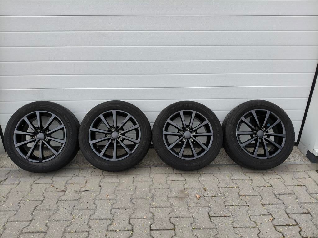 16 inch IT Wheels Alice + Vredestein Ultrac zomerwielset, Ophalen, Gebruikt, 16 inch, Banden en Velgen