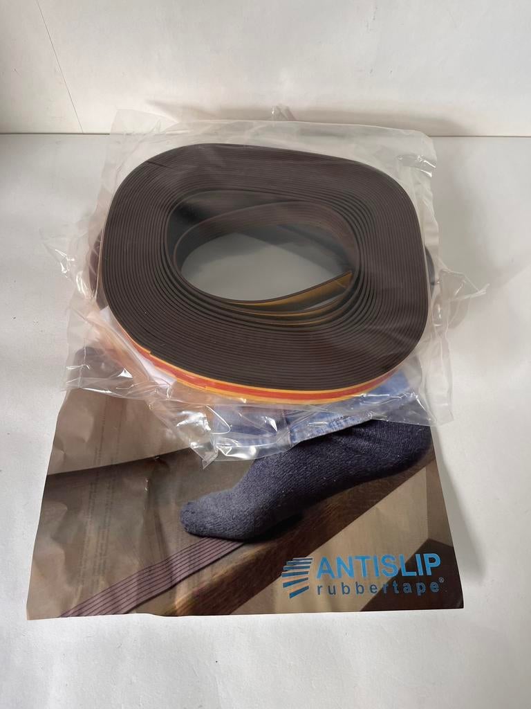 Anti slip rubbers voor trap bruin NIEUW 30 meter, Ophalen of Verzenden, Nieuw, 250 mm of meer, Overige typen