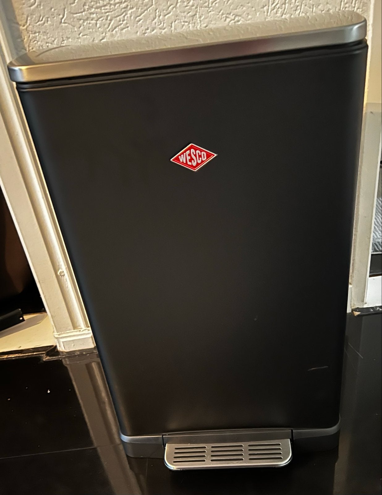 Wesco Big Double Boy prullenbak - Zwart, Ophalen, Met pedaal, Nieuw, 30 tot 40 liter