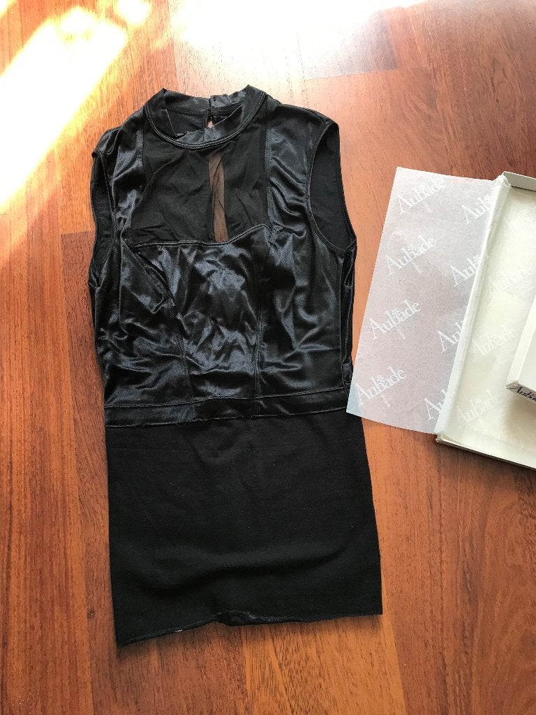 Nieuw in doos - Aubade zwarte vintage top - 40, Aubade, Ophalen of Verzenden, Zwart, Hemd