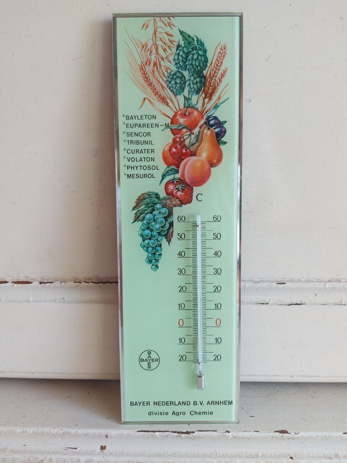 Vintage reclame thermometer BAYER, Verzamelen, Ophalen of Verzenden, Gebruiksvoorwerp