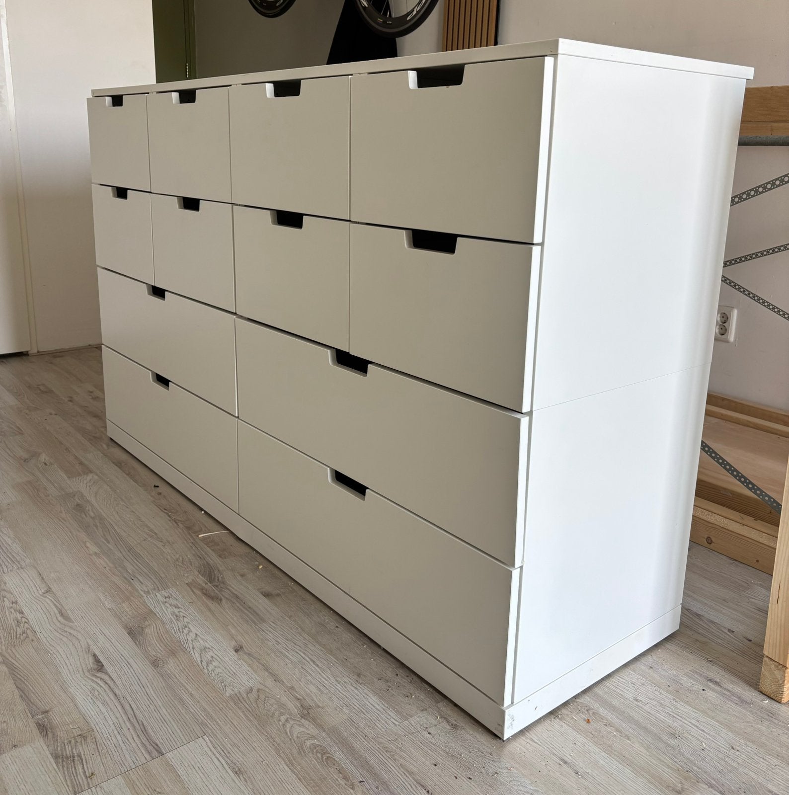Nordli Ikea ladekast wit, Huis en Inrichting, Ophalen, Gebruikt, 50 tot 100 cm, 3 of 4 laden