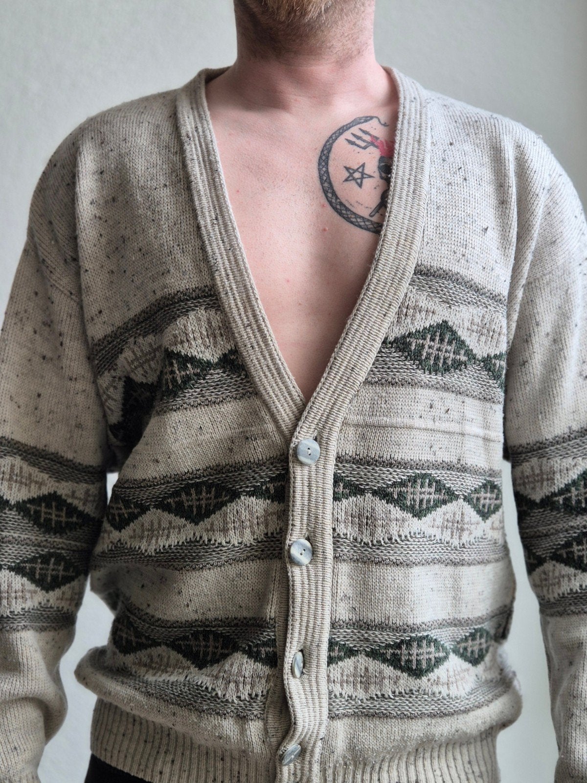 Vintage wol blend vest, Ophalen of Verzenden, Zo goed als nieuw, Maat 52/54 (L), Beige