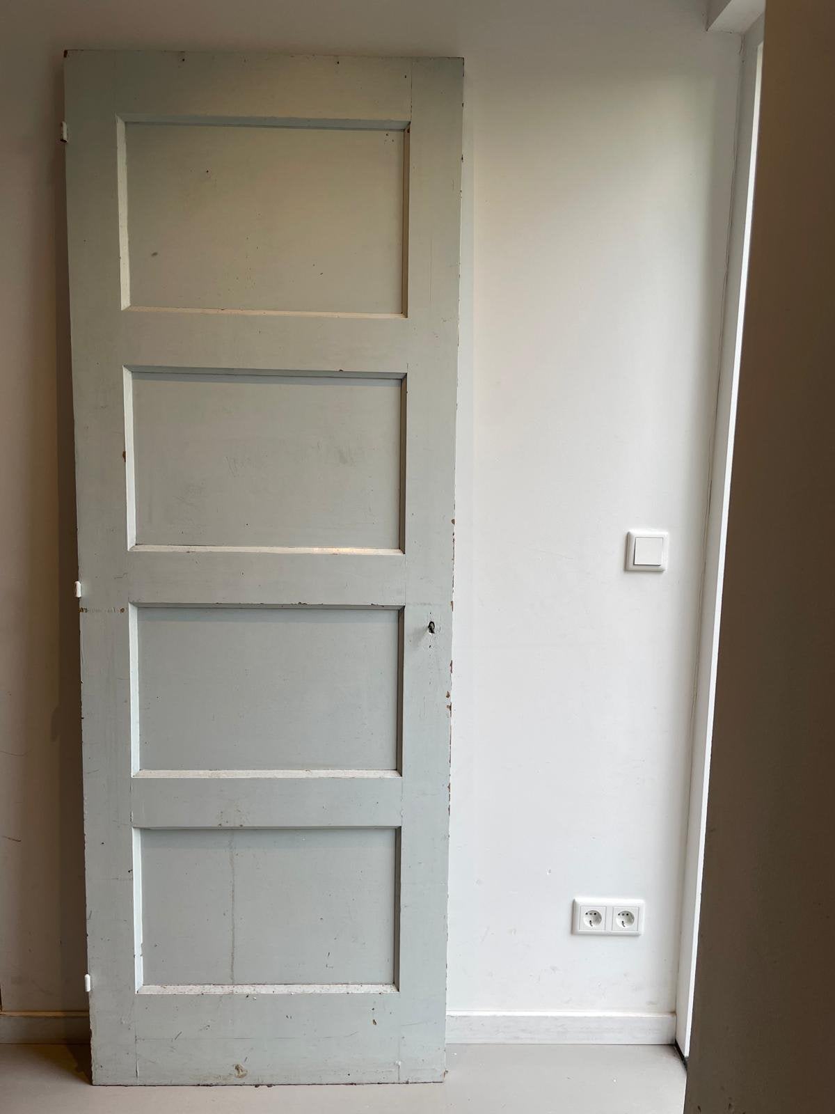 Houten paneeldeur, Doe-het-zelf en Verbouw, Deuren en Horren, Ophalen, Gebruikt, Binnendeur, 200 tot 215 cm