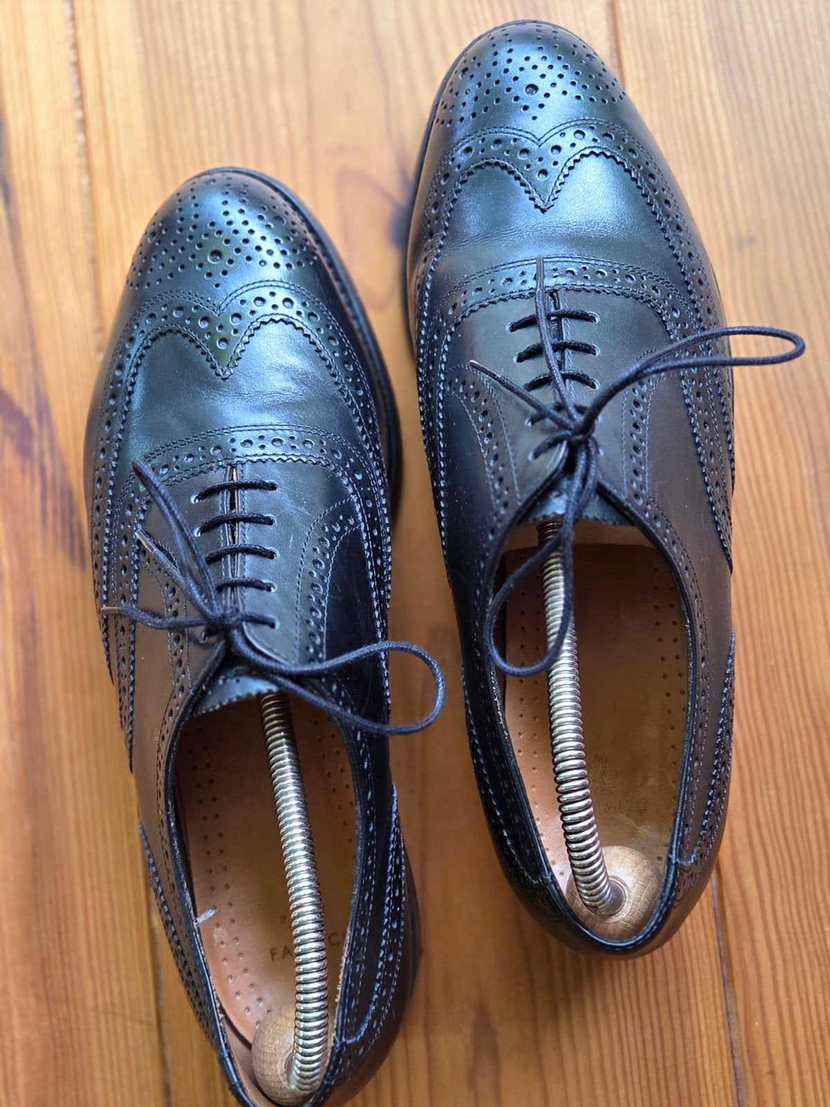 Als nieuw: Van Bommel zwarte Brogue Veterschoen Maat 43, Zwart, Ophalen of Verzenden, Van Bommel, Gedragen
