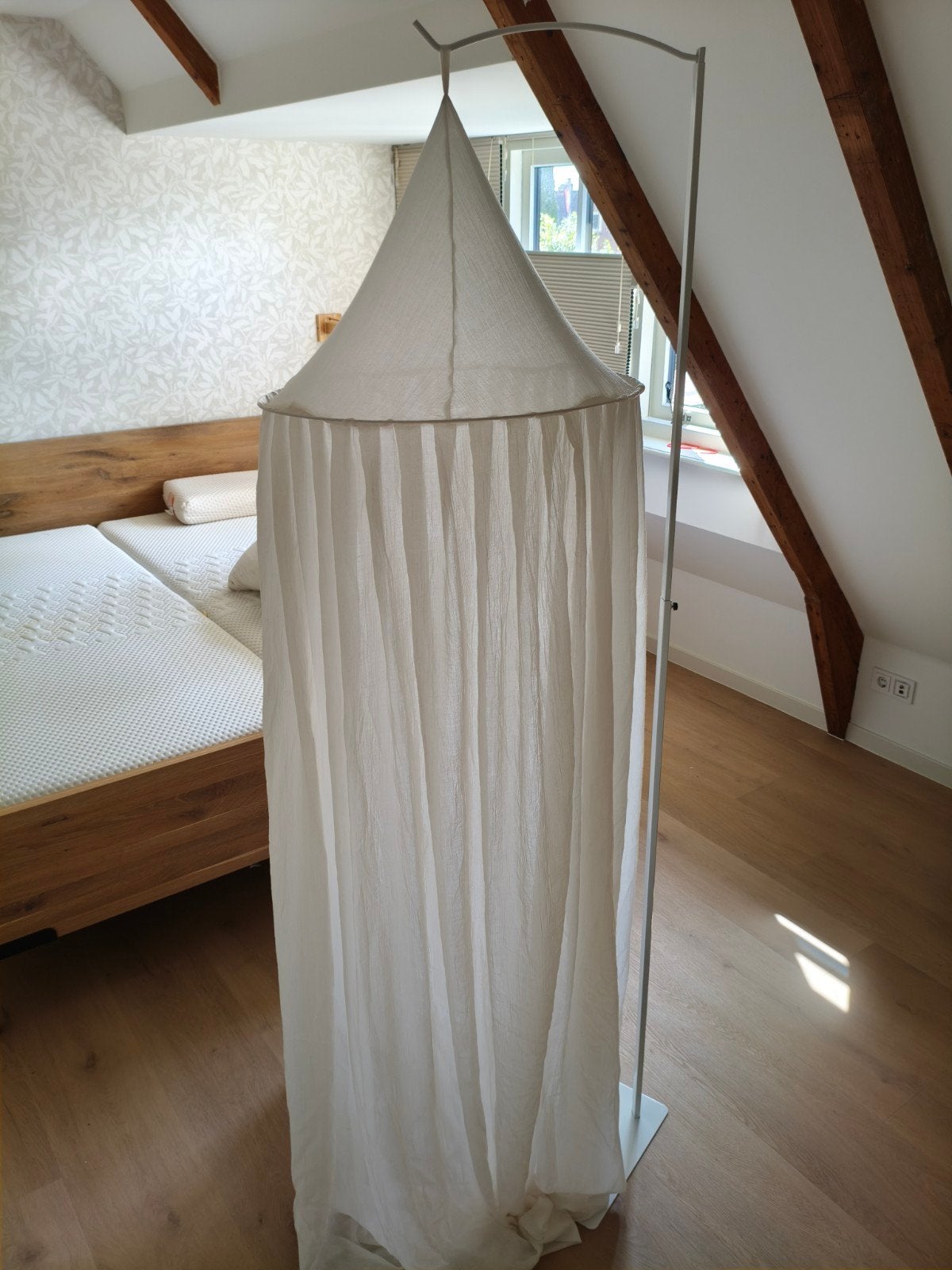 klamboe met standaard, Kinderen en Baby's, Wit, Ophalen, Zo goed als nieuw, Klamboe