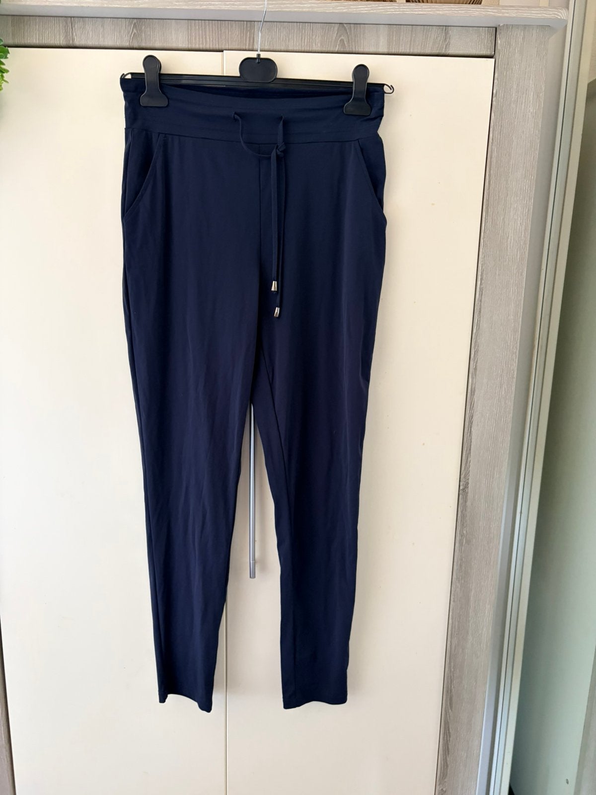 Nicolette Kluijver travelstof broek maat M, Kleding | Dames, Maat 38/40 (M), Blauw, Ophalen of Verzenden, Zo goed als nieuw
