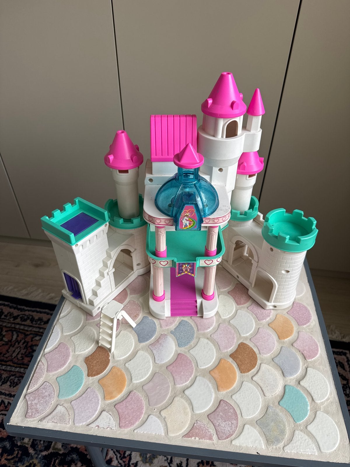 Prinsessenkasteel Speelset met Roze en Groene Torens, Ophalen, Gebruikt, Meisje