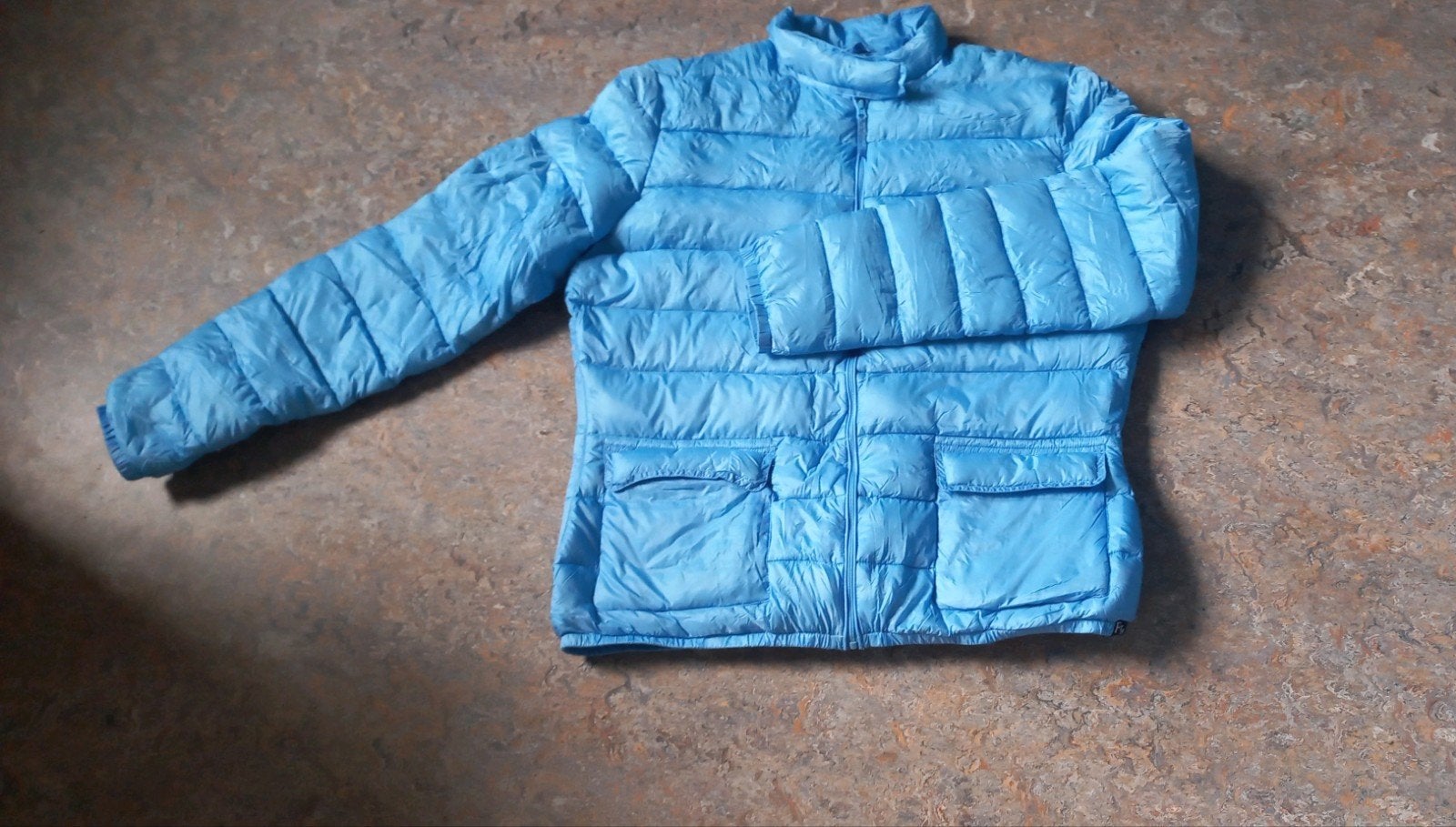 Dons jas, lichtgewicht, Maat 38/40 (M), Blauw, Ophalen of Verzenden, Zo goed als nieuw