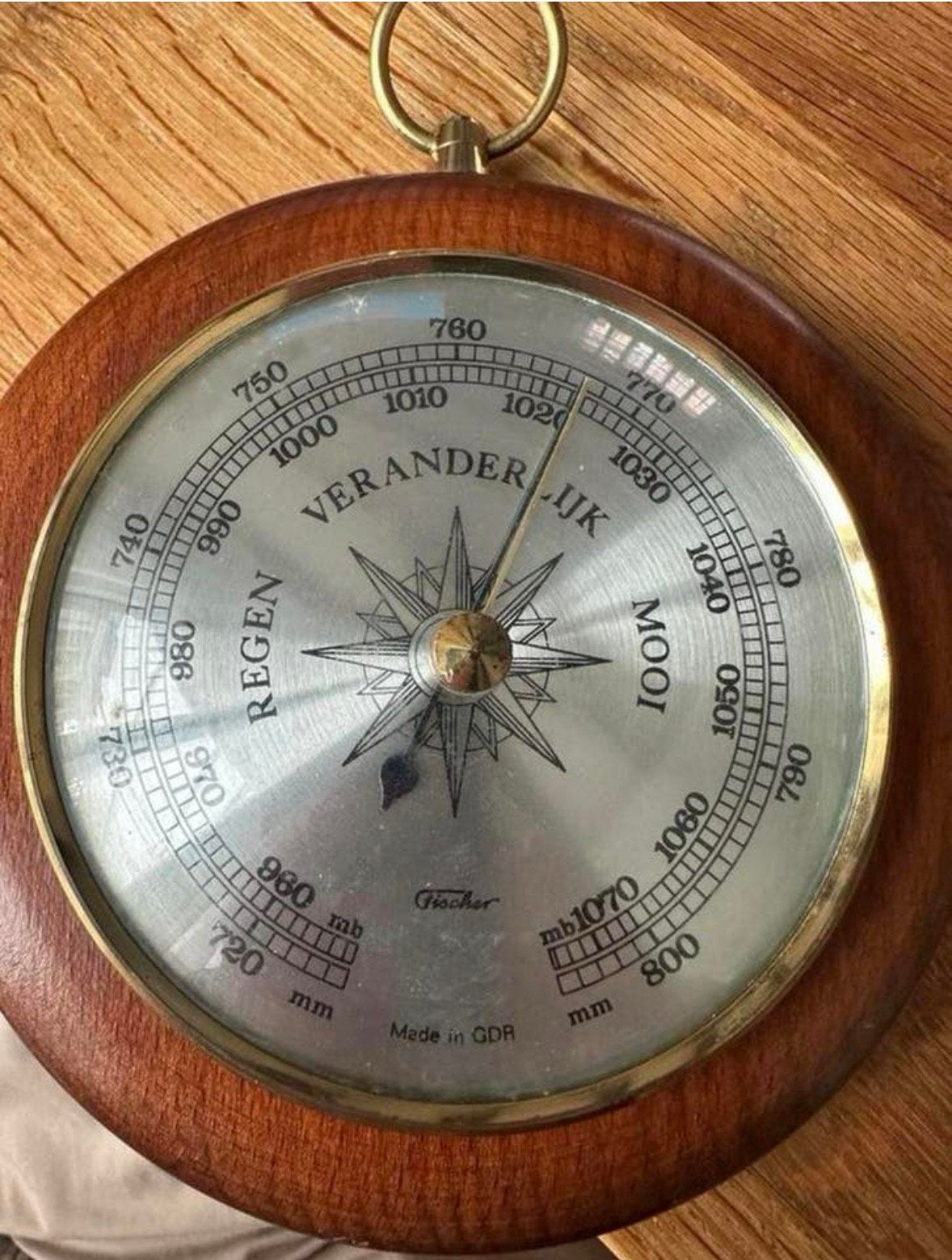 Klasieke Barorometer van het bekendste merk Fischer, Ophalen of Verzenden, Gebruikt, Barometer