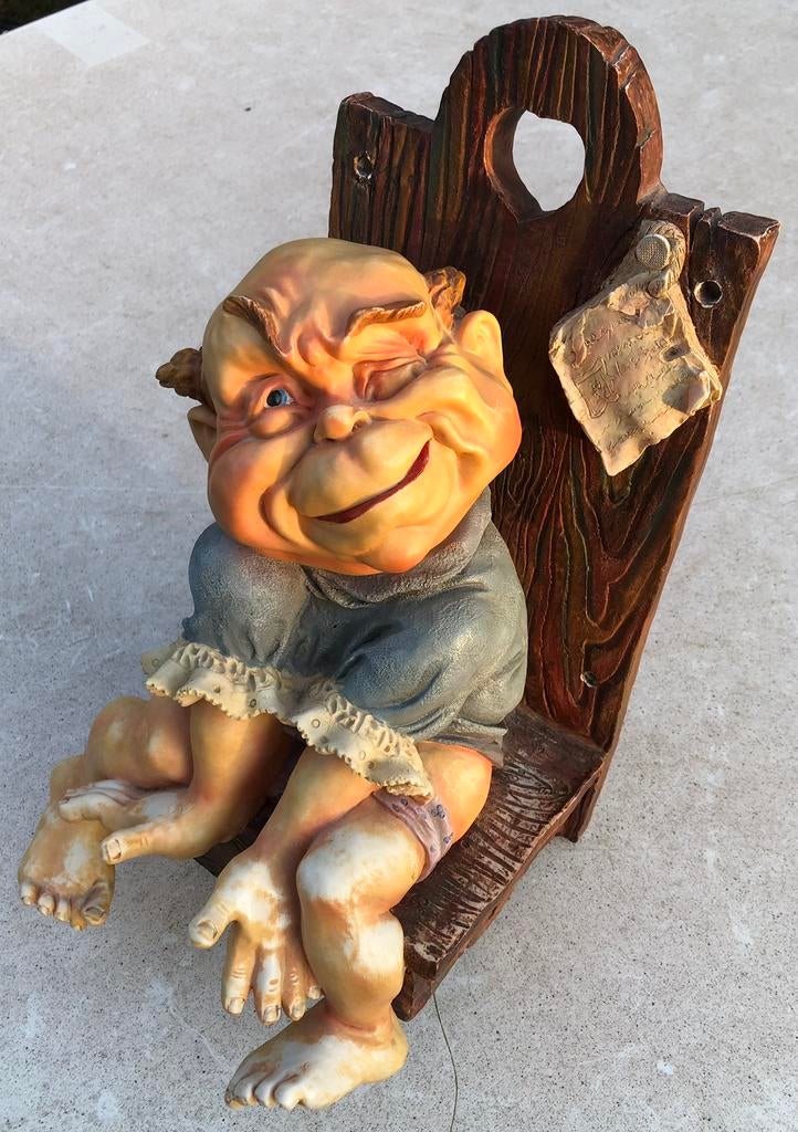 Volk van Laaf toiletrolhouder / beeld De Efteling wc-rol, Ophalen of Verzenden, Zo goed als nieuw, Beeldje of Poppetje