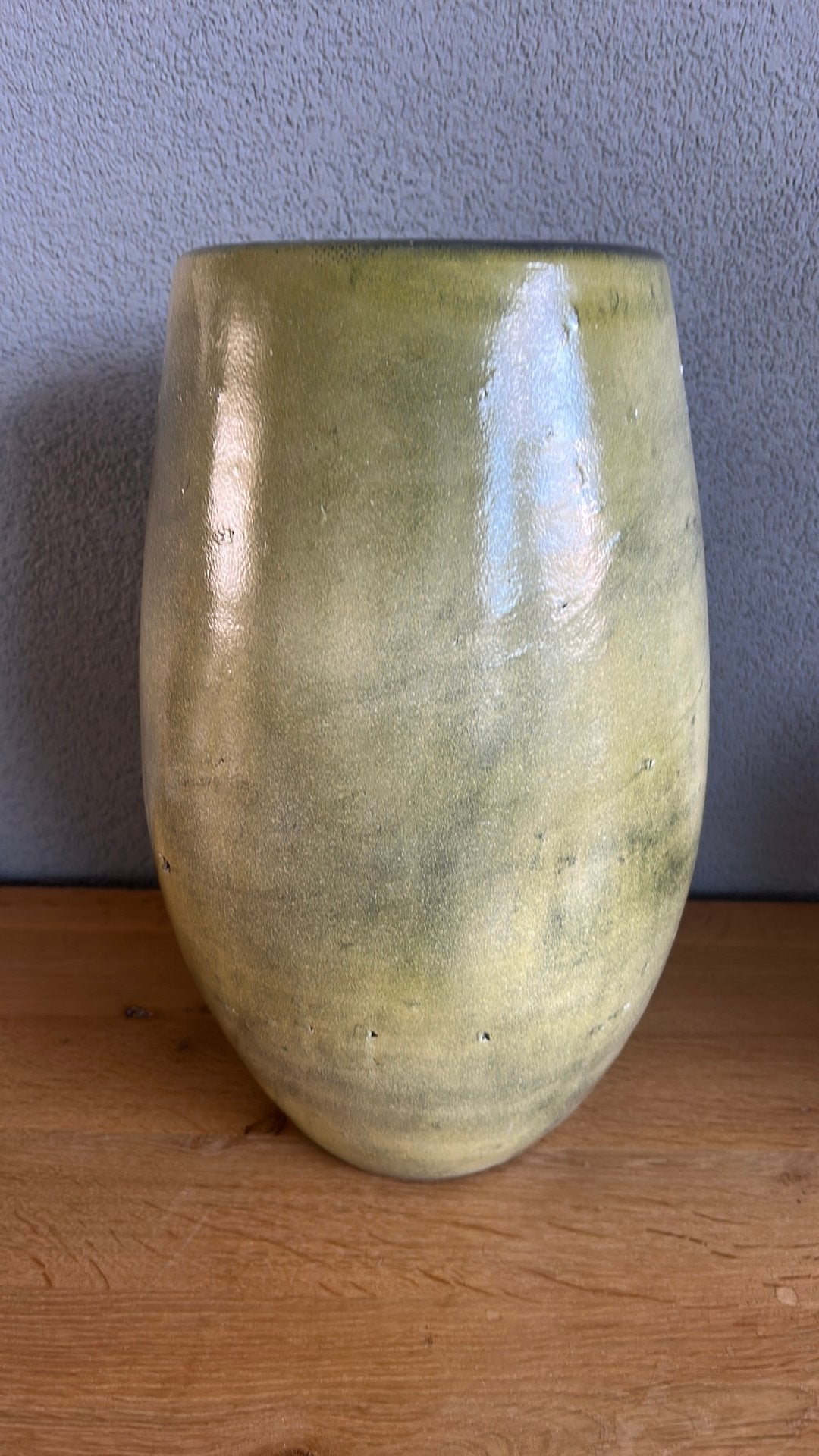 Grote vaas Mica 37 cm, Rond, Zo goed als nieuw, Minder dan 40 cm, Aardewerk