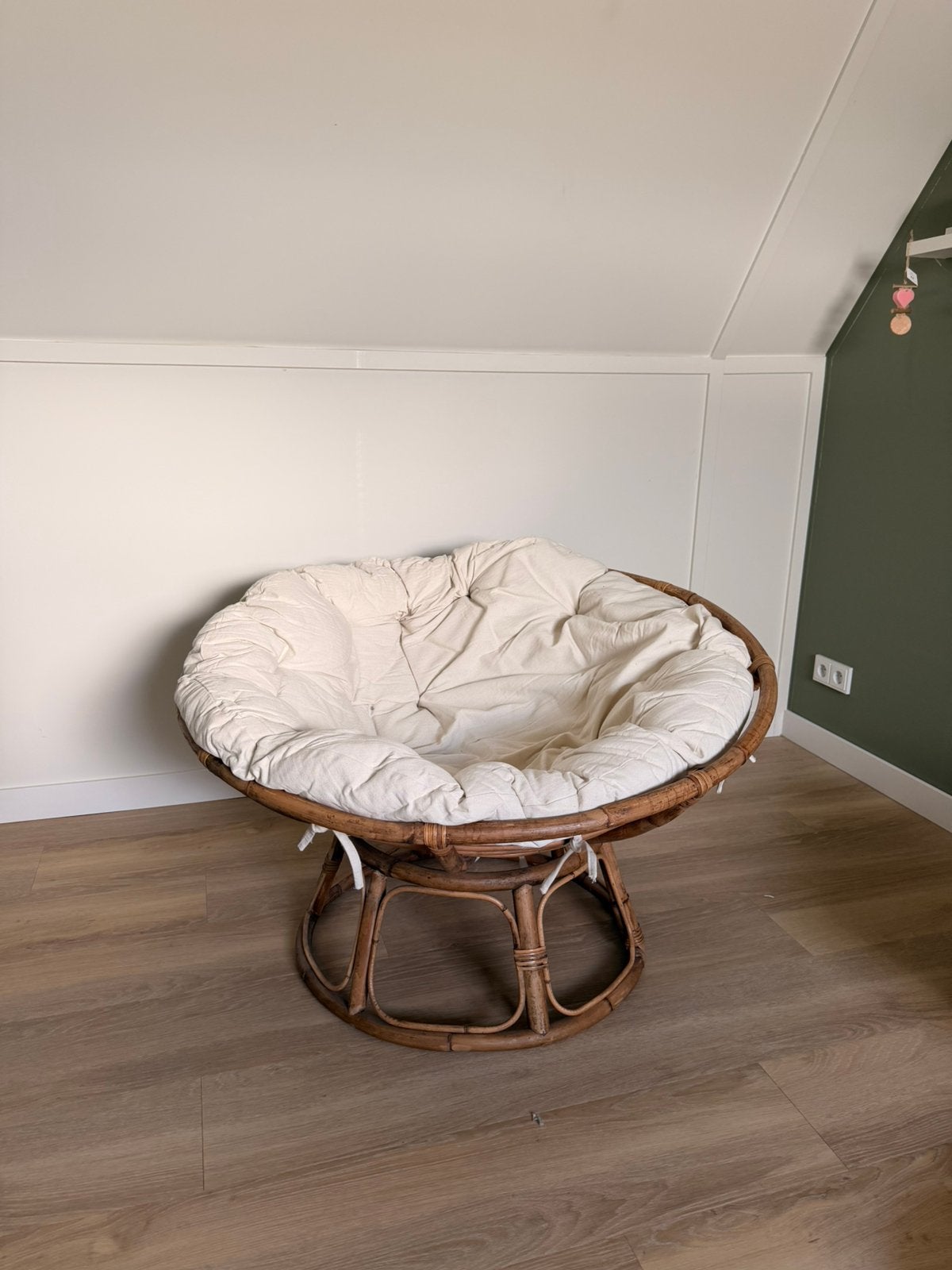 Papasan stoel Gamma beige, Ophalen, Zo goed als nieuw, Overige kleuren, Eén
