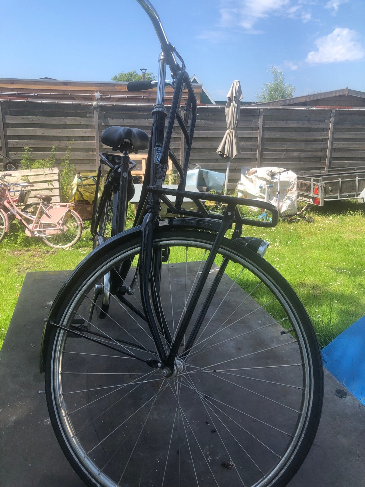 Oude Batavus damesfiets 28 inch met terugtraprem, Ophalen, Terugtraprem, Batavus, 53 tot 56 cm