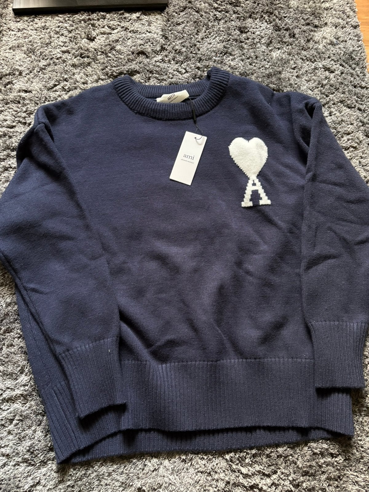 Ami paris sweater - blauw, Verzenden, Nieuw, Maat 48/50 (M), Blauw
