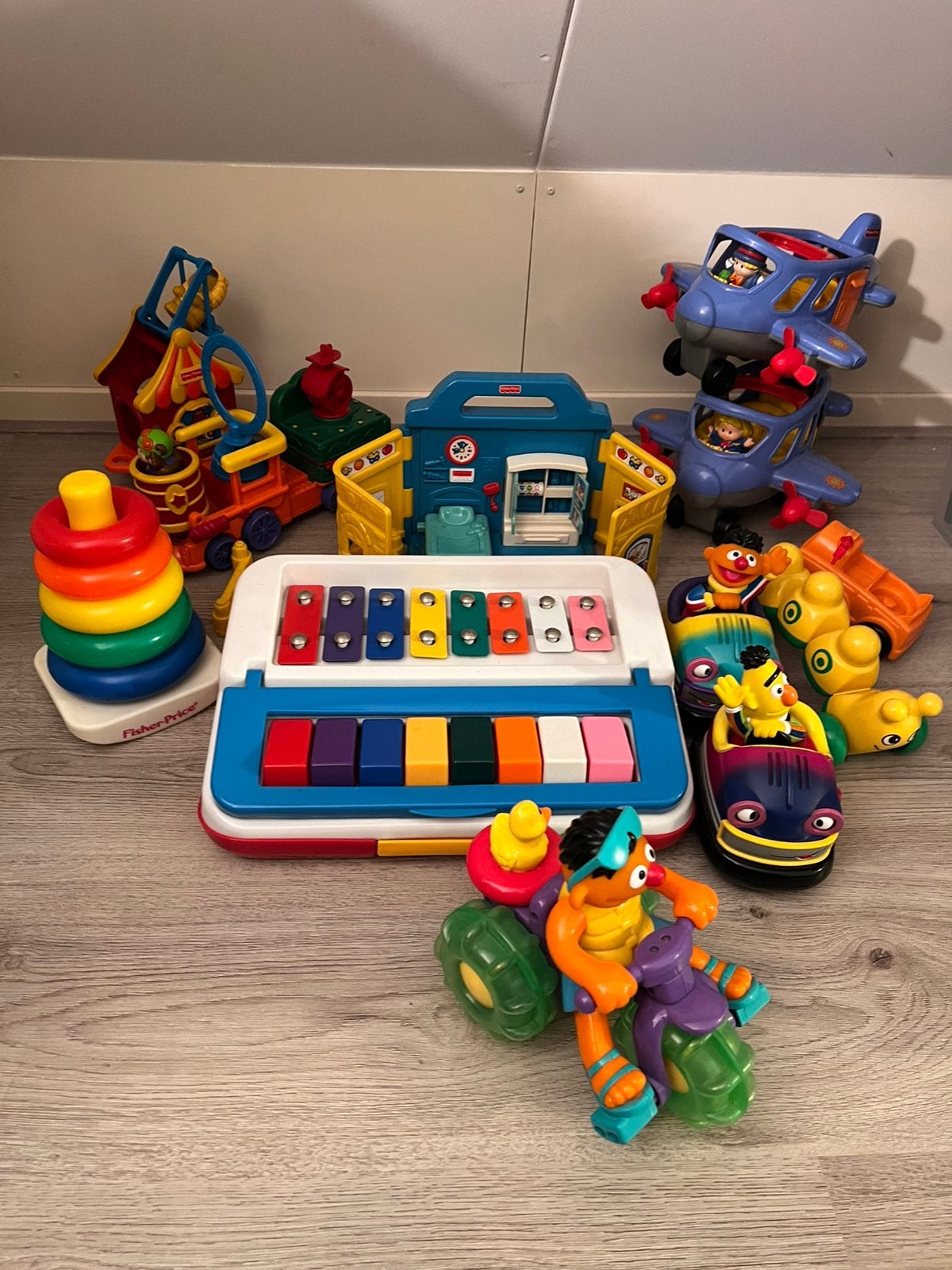 Fisher Price zgan, Ophalen, Zo goed als nieuw