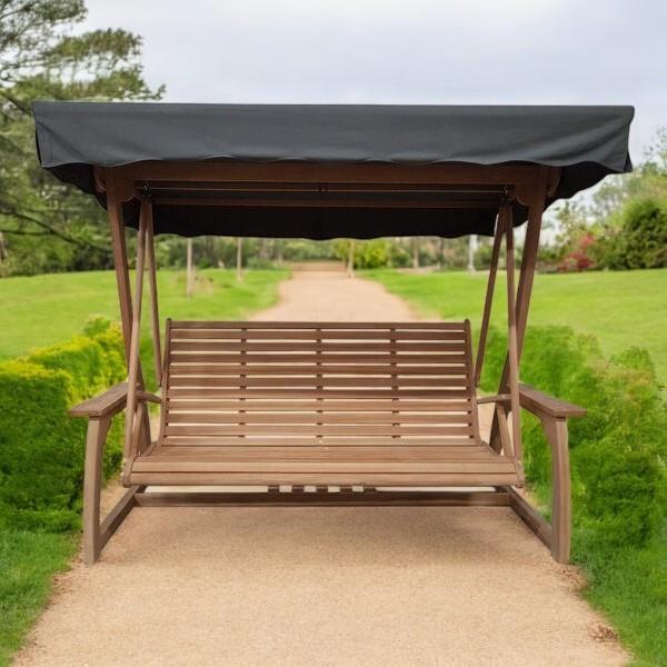 Schommelbank Luxe Teak 240 AANBIEDING, Ophalen, Nieuw, Teakhout, Schommelbank